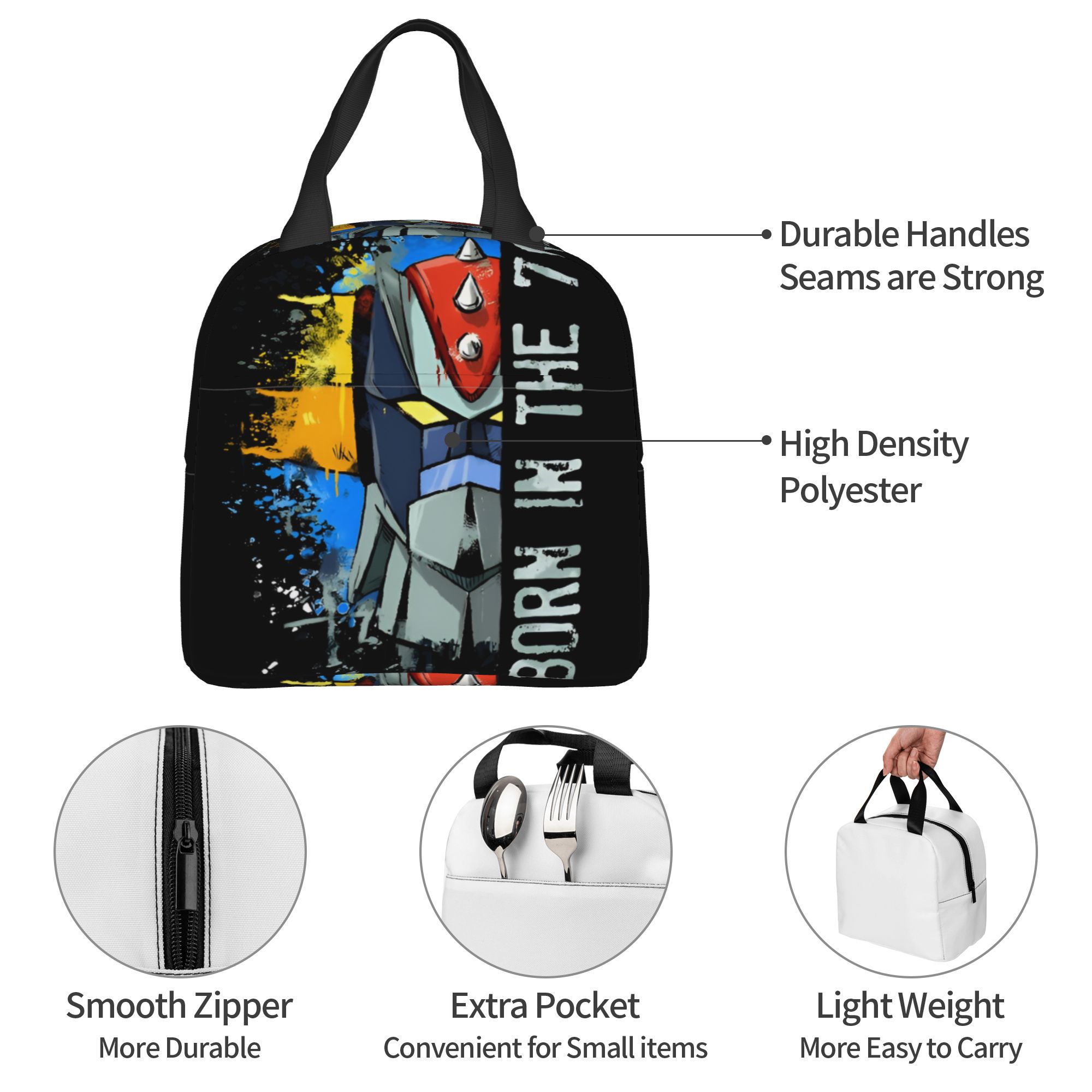 Travel Accessories 2022 - Tas Makan Siang Terisolasi G-Grendizeres Kustom