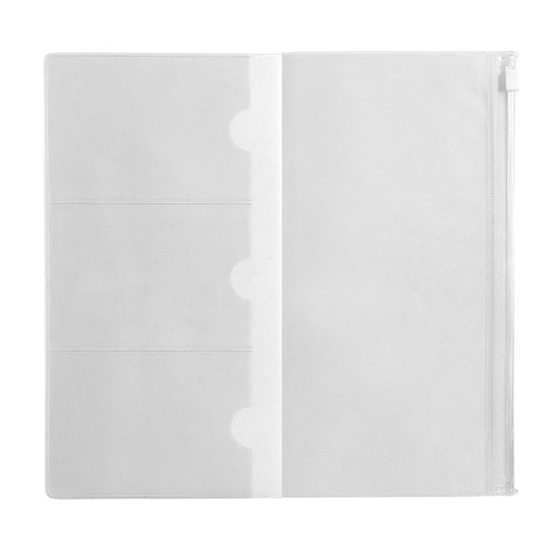 Travel Accessories Passport Holder - Midori Travelers Notebook Tas Ritsleting PVC