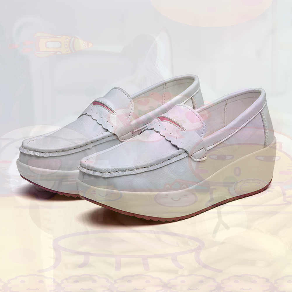 Travel Accessories For Women Gift Ideas - Plataform Sepatu Kets Merah Muda Musim