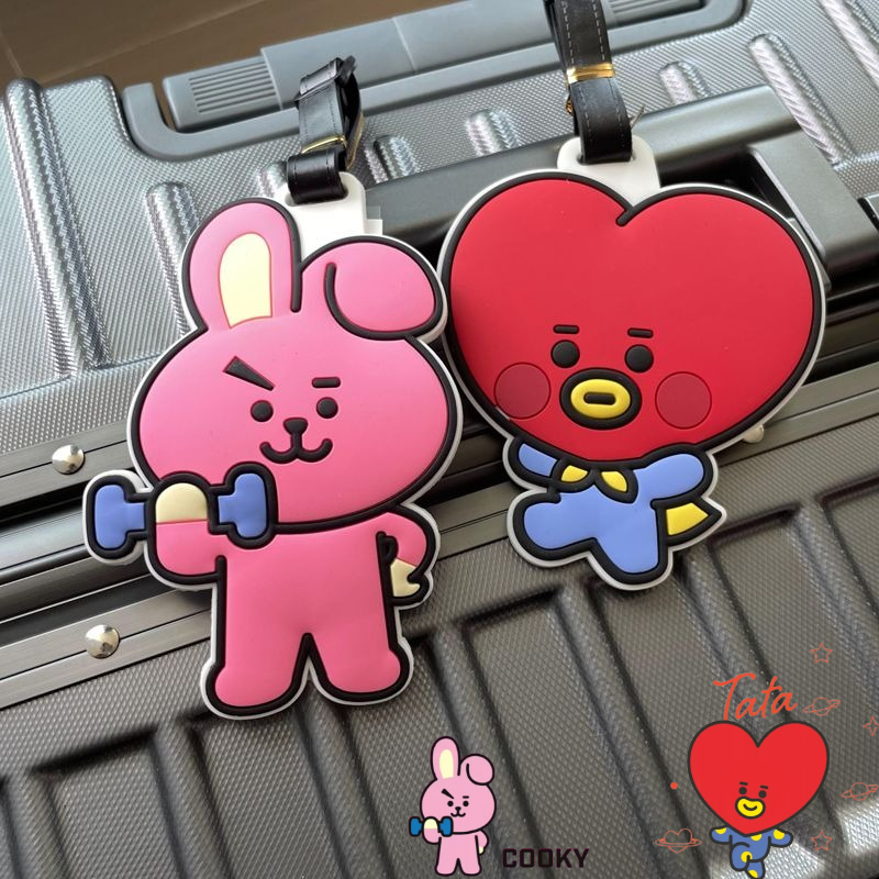 Travel Accessories Store - Gantungan kunci kartun BT21 lucu Kawaii,