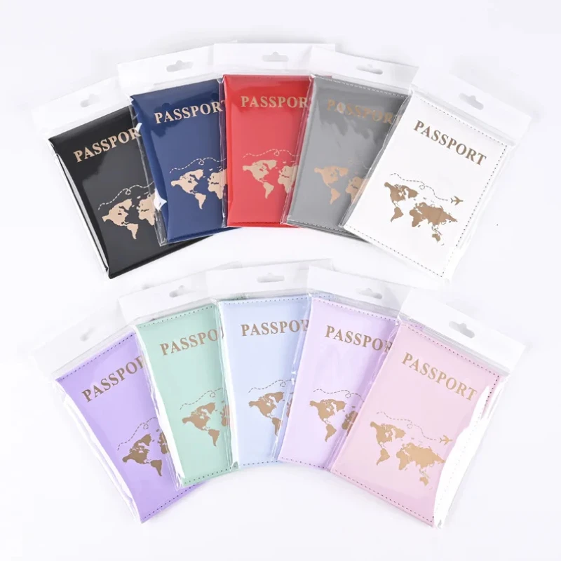 Travel Accessories Gifts For Women - Sarung pelindung paspor kulit PU, dompet