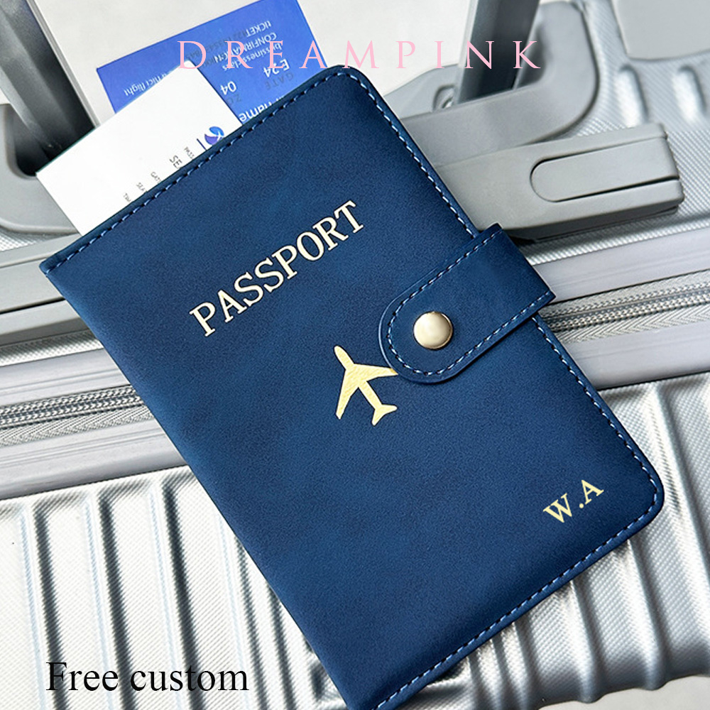 Travel Accessories Gifts For Women - Dompet Paspor Perjalanan Nama Personalisasi Penutup