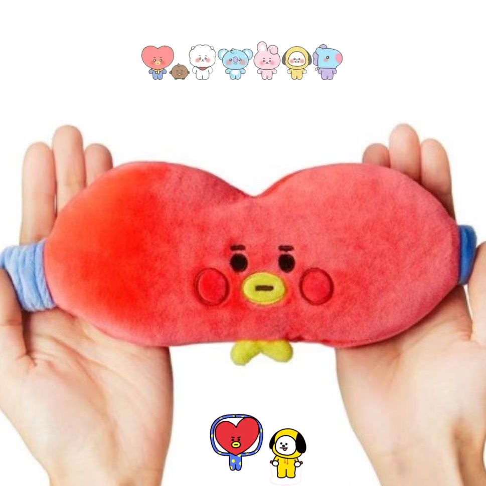 Travel Accessories Store - Masker mata boneka plush BT21 imut