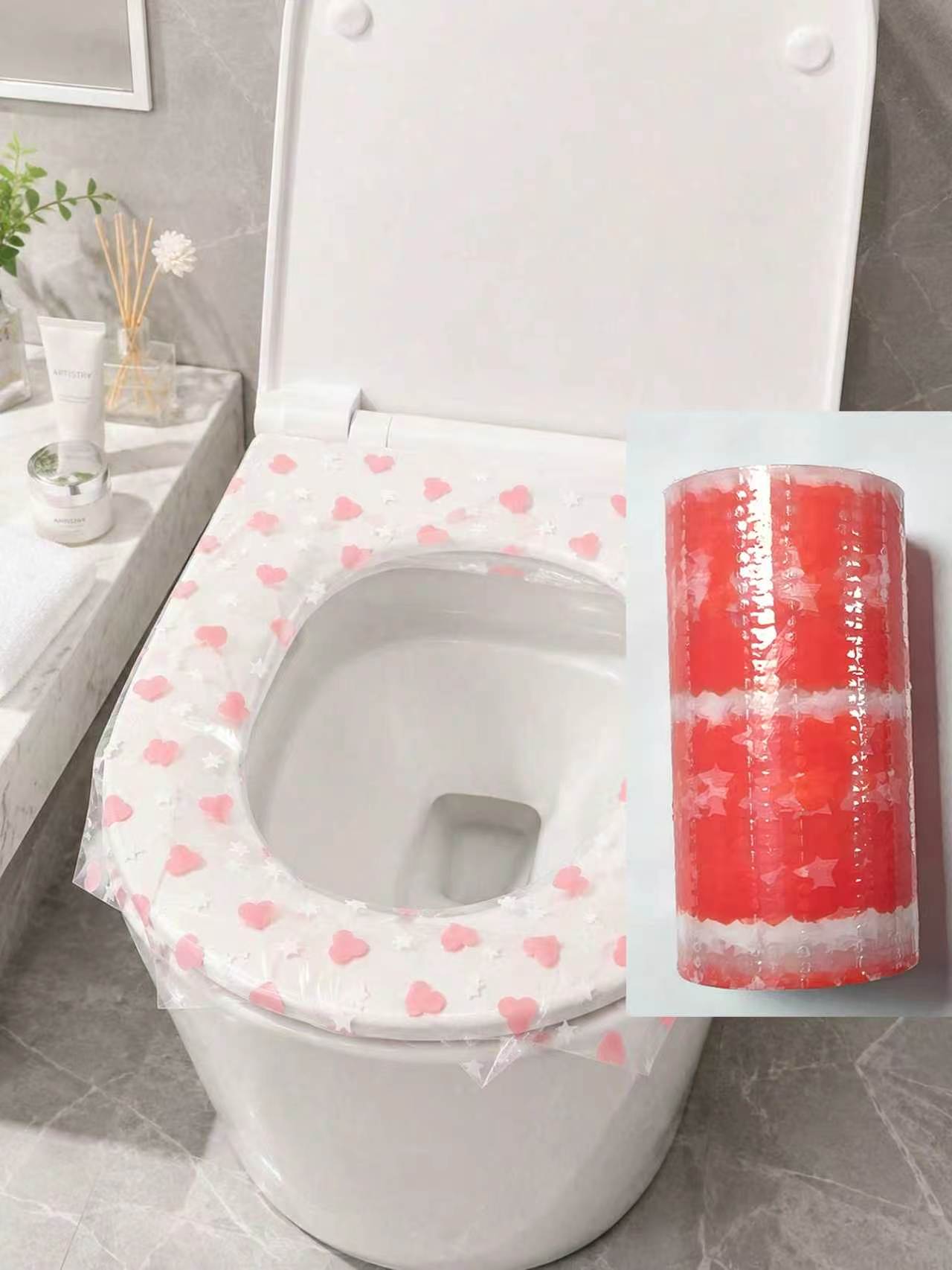 Travel Accessories Store - 133 buah/rol penutup dudukan toilet sekali