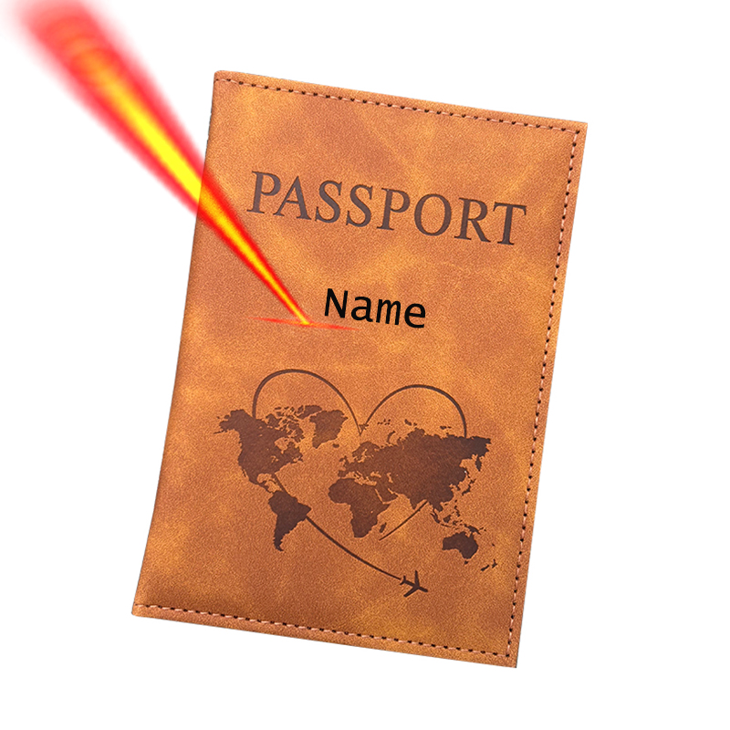 Travel Accessories Gifts For Women - Nama Pribadi Tempat Paspor Dompet Perjalanan