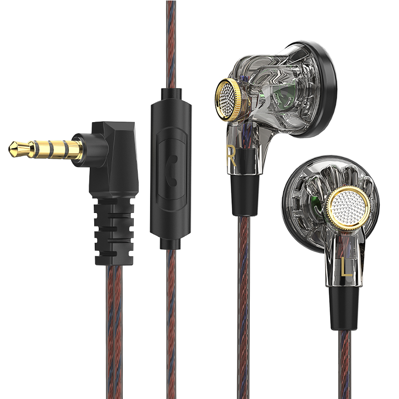 Earplug Set Foam - QKZ MDR Earphone Berkabel dengan Mikrofon