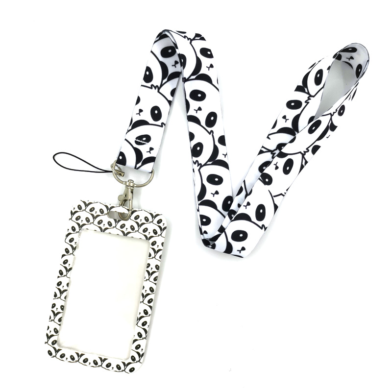 Travel Accessories Gifts For Women - Panda Lanyard Pemegang ID Kartu Kredit