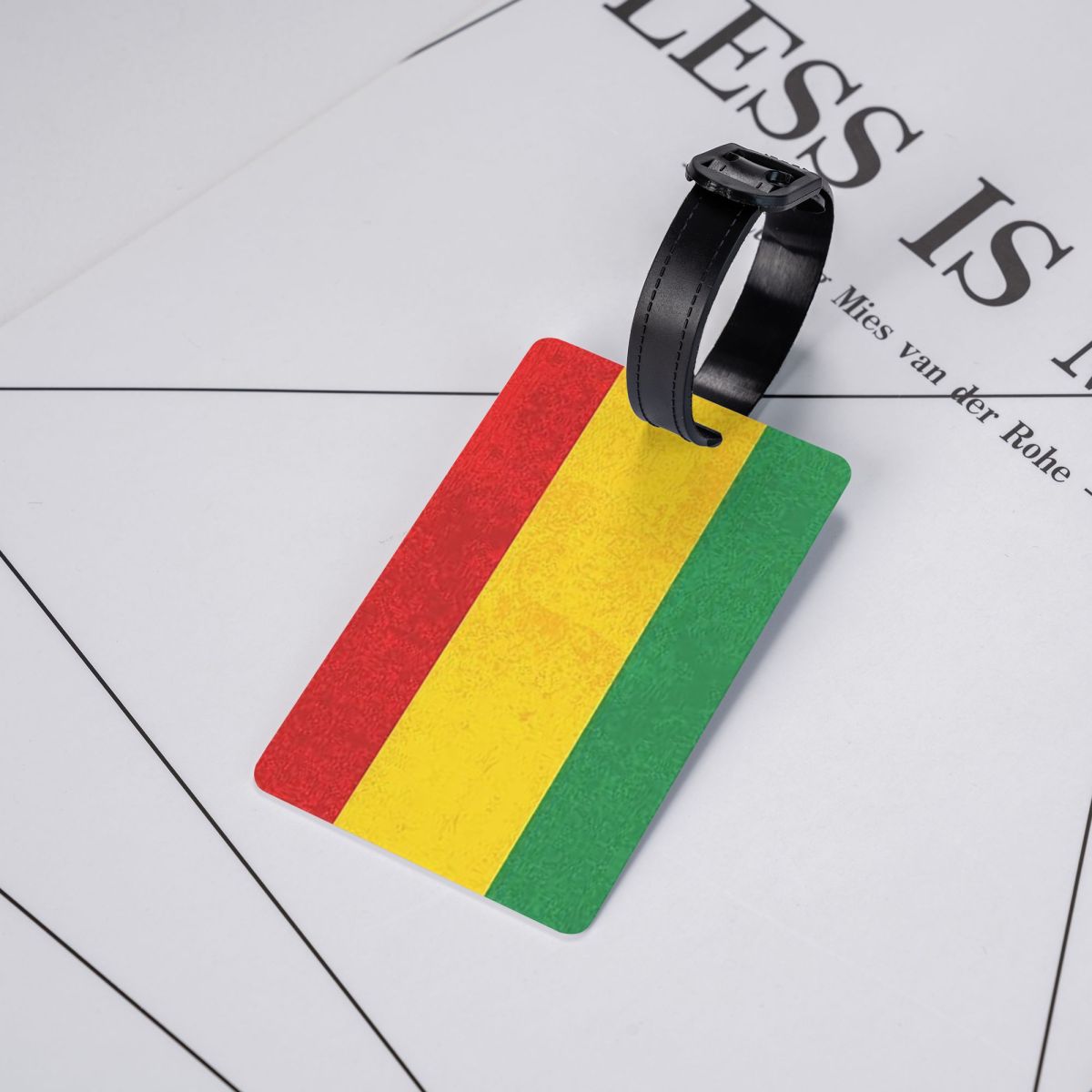 Travel Accessories For Jamaica - Tag Bagasi Bendera Jamaika Rasta Lion