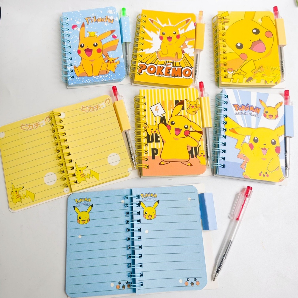 Travel Notebook Journal - Set Buku Catatan dan Pena Pokemon