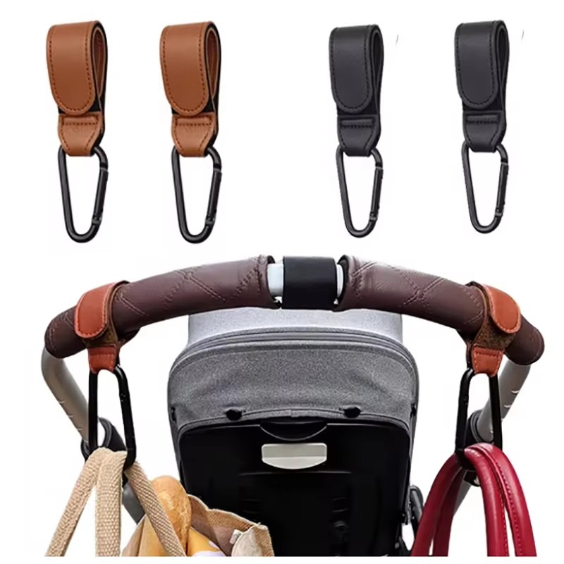 Travel Accessories For 3 Year Old - Kait Kereta Dorong Bayi Kulit PU