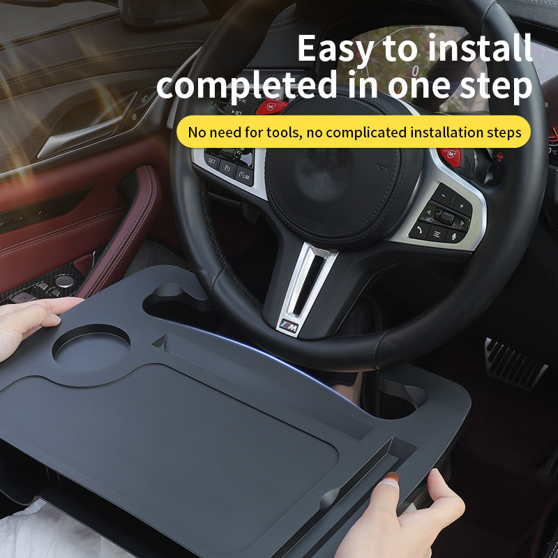 Meja Nampan Setir Mobil 2-IN-1 - Travel Accessories Car ulasan dan harga