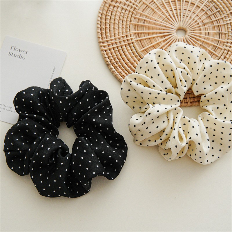 11Cm/14Cm Dot Kain Scrunchies  - Travel Accessories Gifts For Women ulasan dan harga