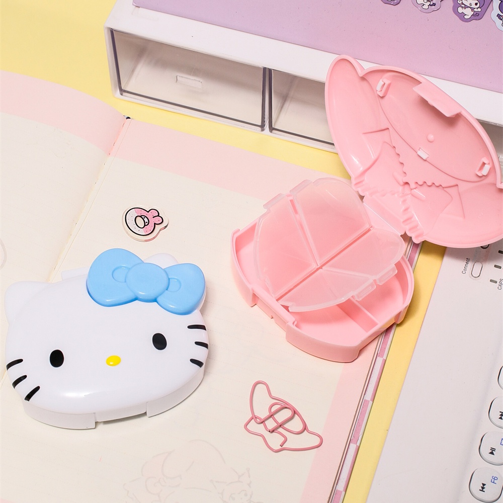 Kotak Pil Sanrio Hello Kitty M - Travel Accessories Gifts For Women ulasan dan harga