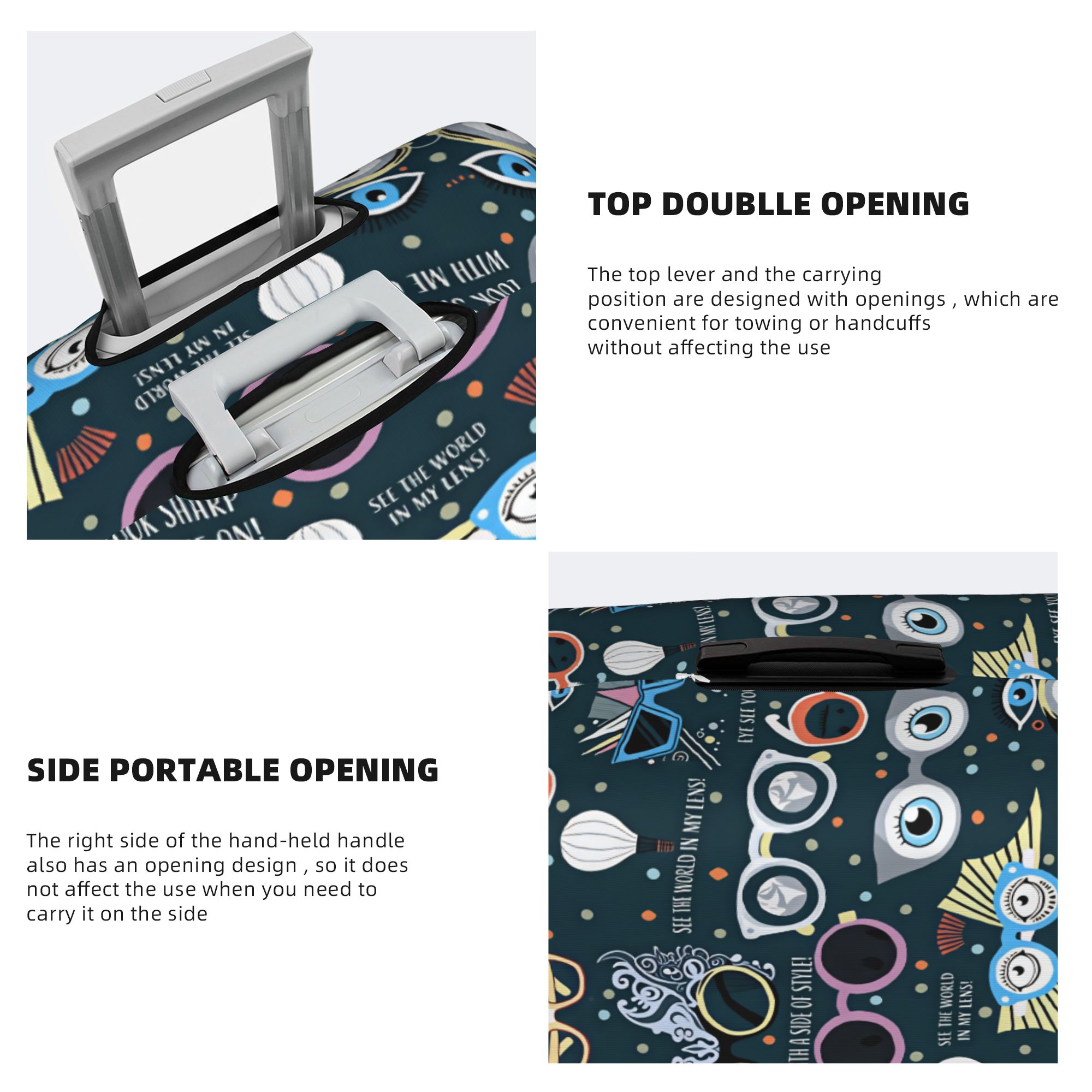 Penutup Koper Optometrist Opti - Quirky Travel Accessories ulasan dan harga