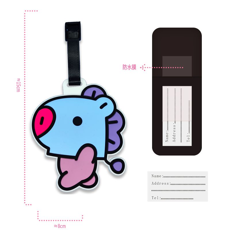 Gantungan kunci kartun BT21 lu - Travel Accessories Store ulasan dan harga
