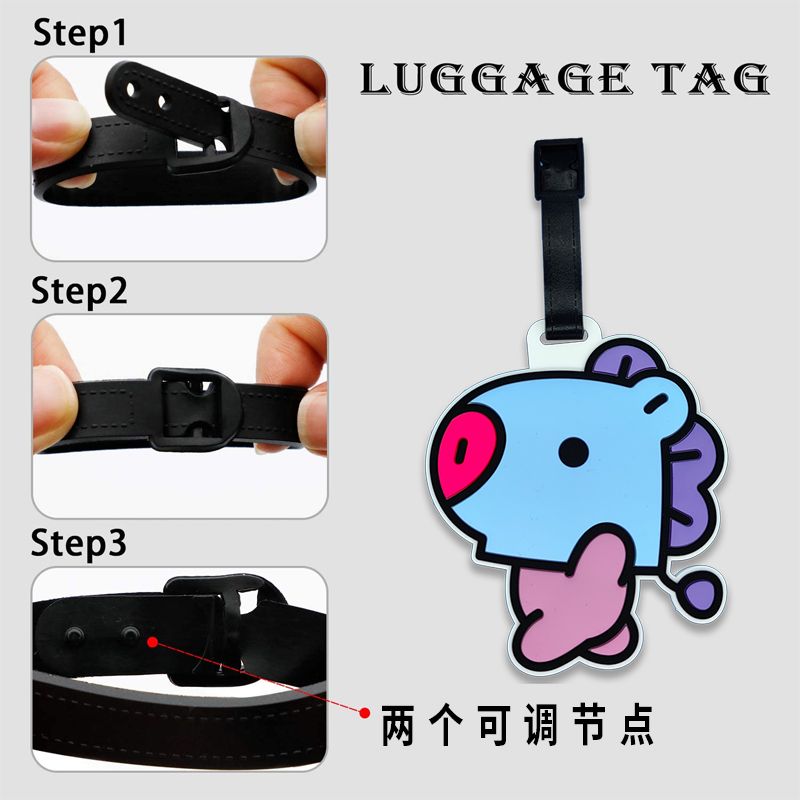 Gantungan kunci kartun BT21 lu - Travel Accessories Store ulasan dan harga
