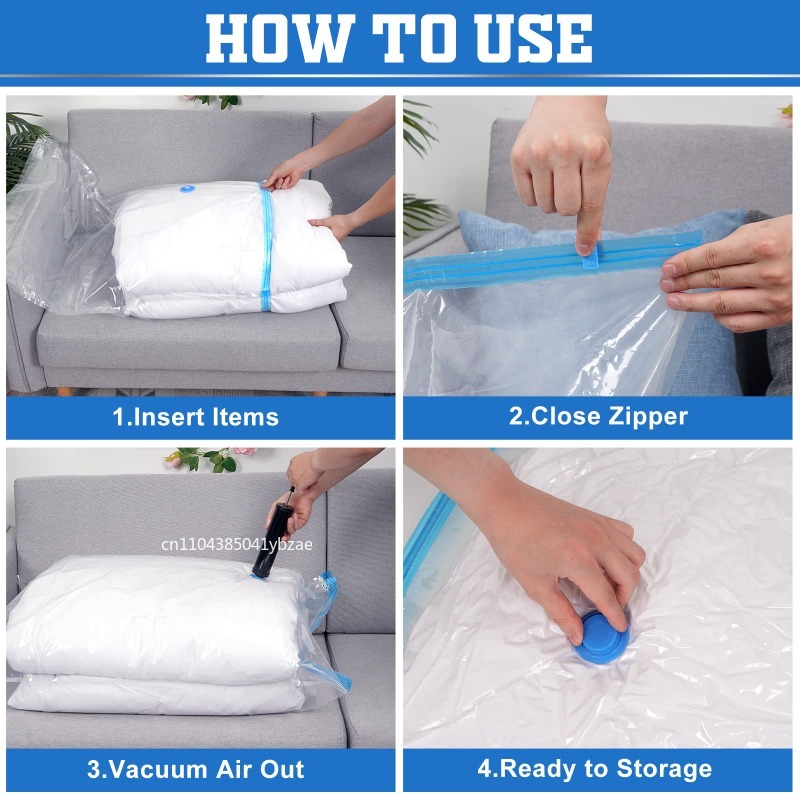 1/3/5PCS Kantong Vakum dan Pen - Compression Bag Vacuum ulasan dan harga
