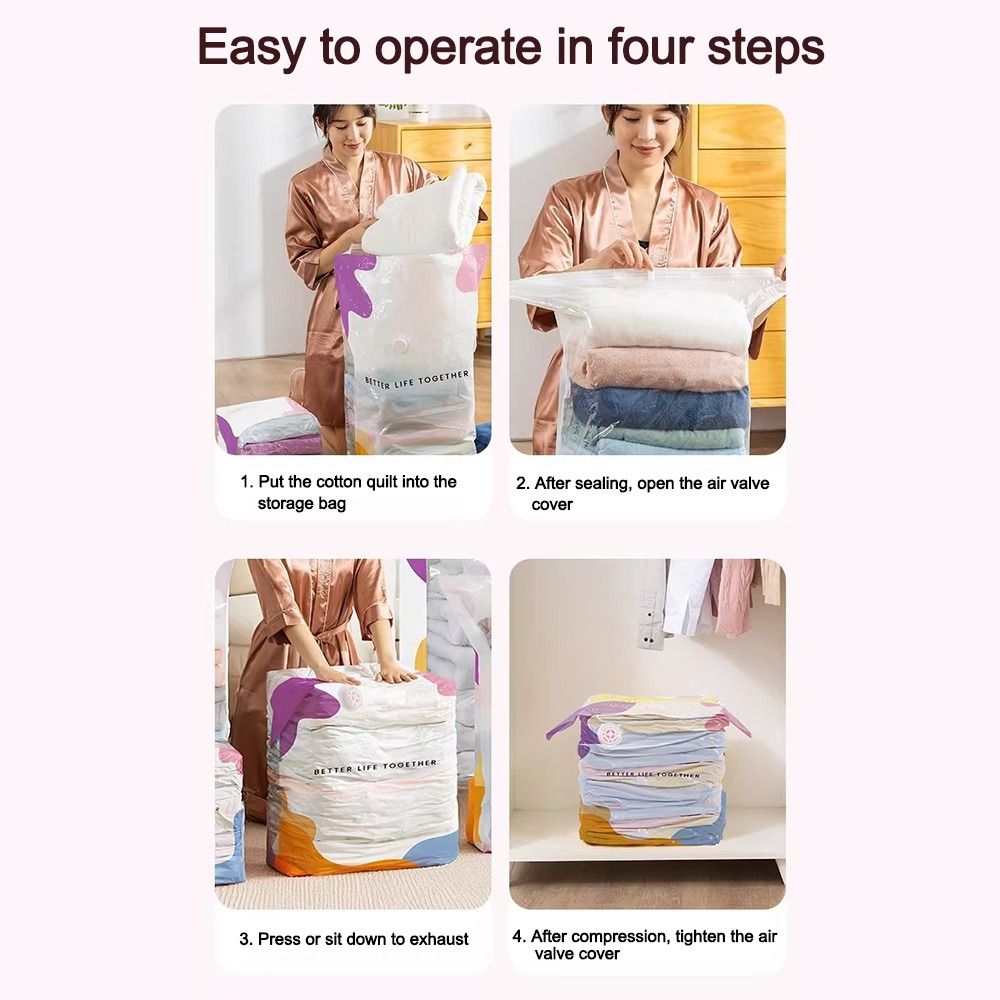 Kantong Penyimpanan Vakum Tanp - Compression Bag Vacuum ulasan dan harga