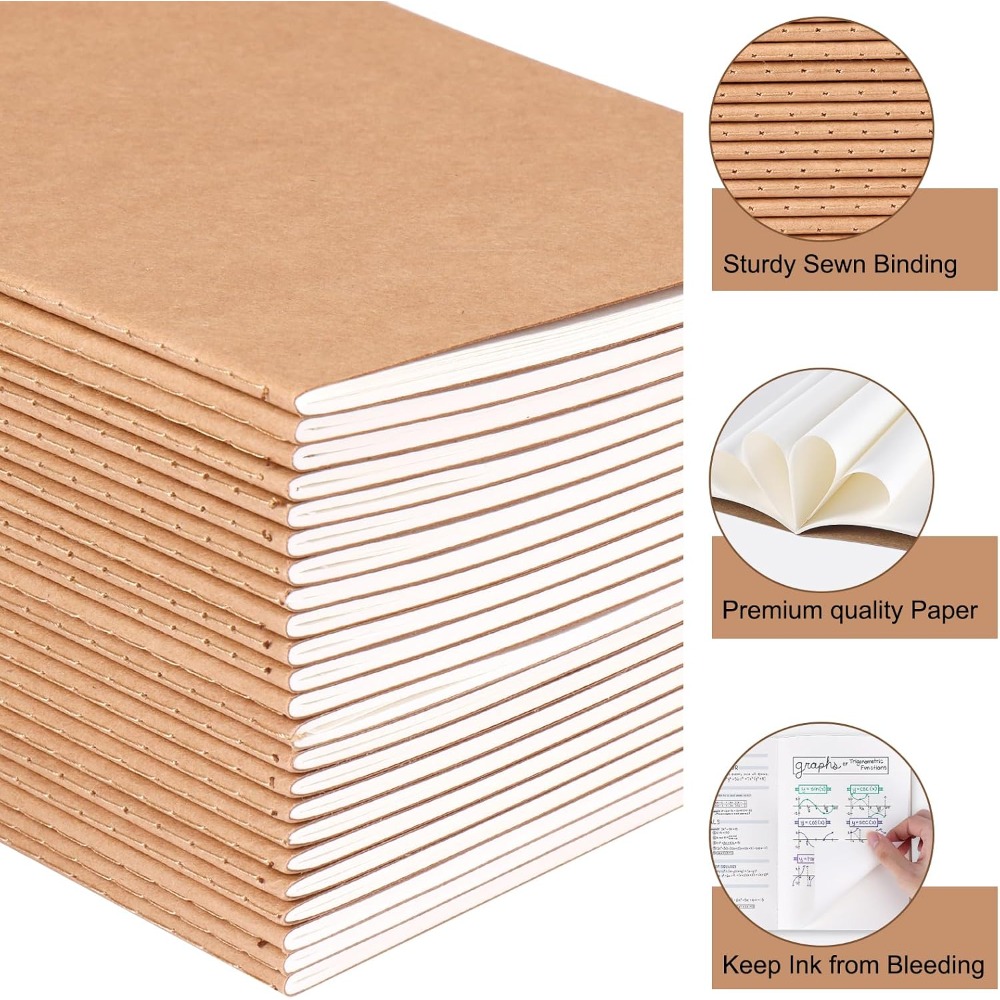 24 Buku Catatan Kraft Kosong U - Travel Notebook Journal ulasan dan harga