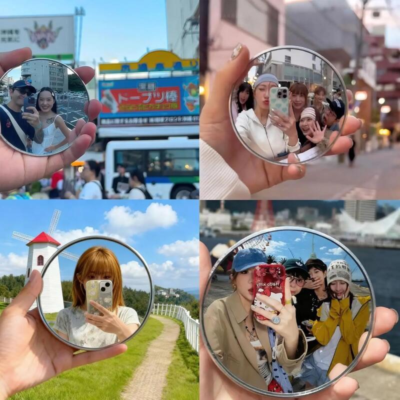 Cermin Selfie Genggam Portabel - Travel Accessories Store ulasan dan harga