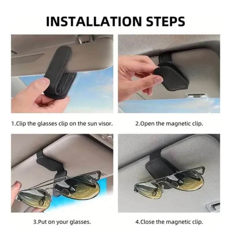 Penjepit Kacamata di Sun Visor - Travel Accessories Car ulasan dan harga