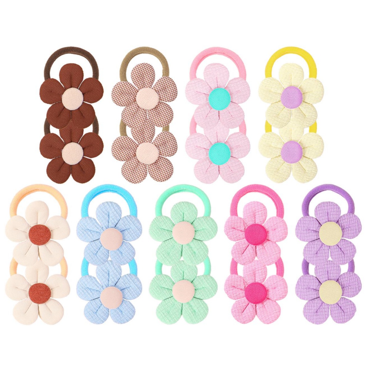 18 Buah Ikat Rambut Bunga Mata - Travel Accessories For 10 Year Old Girl ulasan dan harga