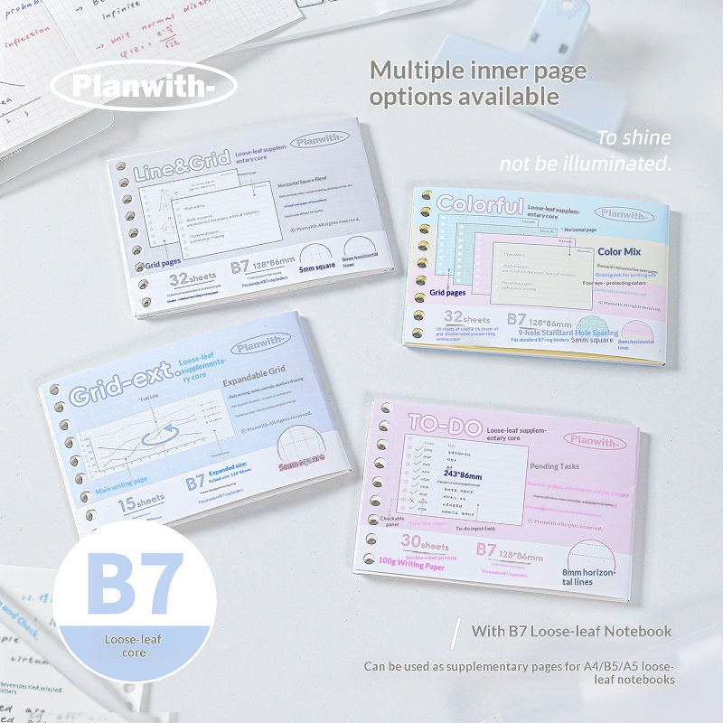 Planwith Mini B7 Loose Leaf No - Travel Notebook Journal ulasan dan harga