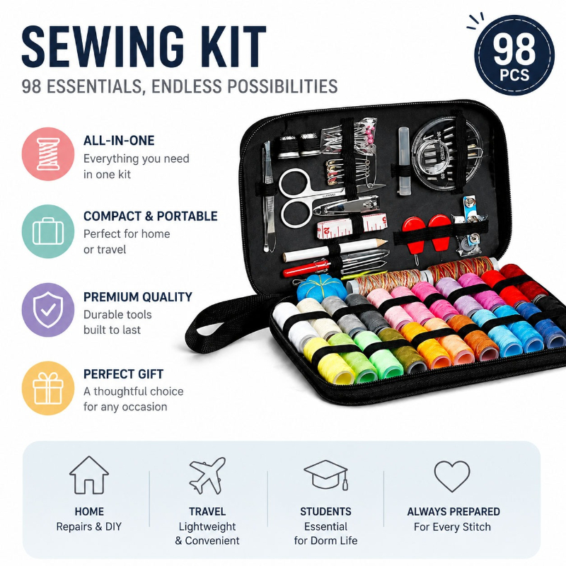 Set Alat Aksesori Jahit 68/98  - Travel Accessories Store ulasan dan harga