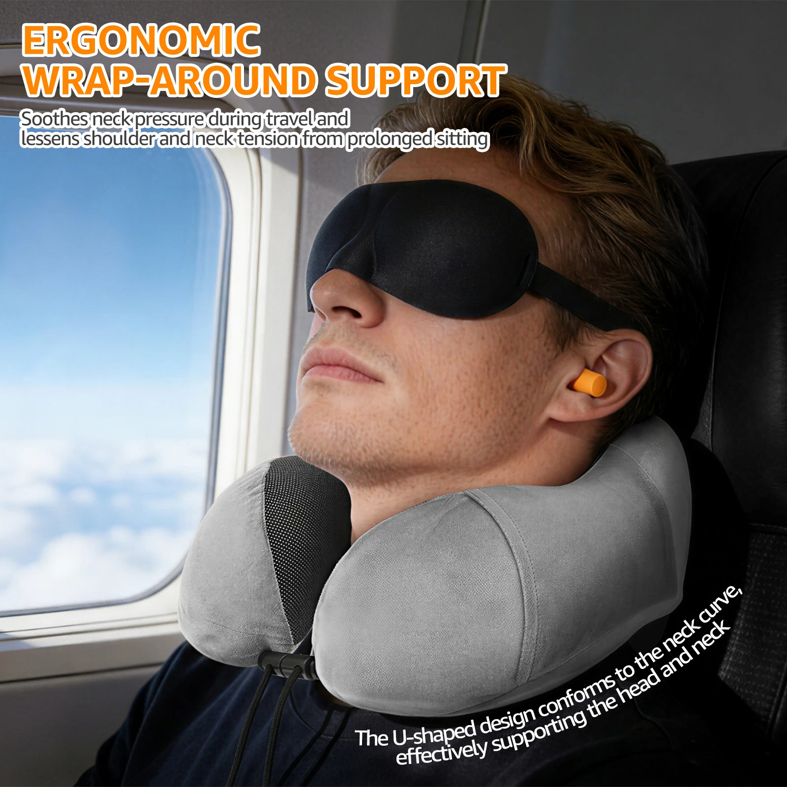 Bantal Leher Busa Memori Bentu - Earplug Set Foam ulasan dan harga