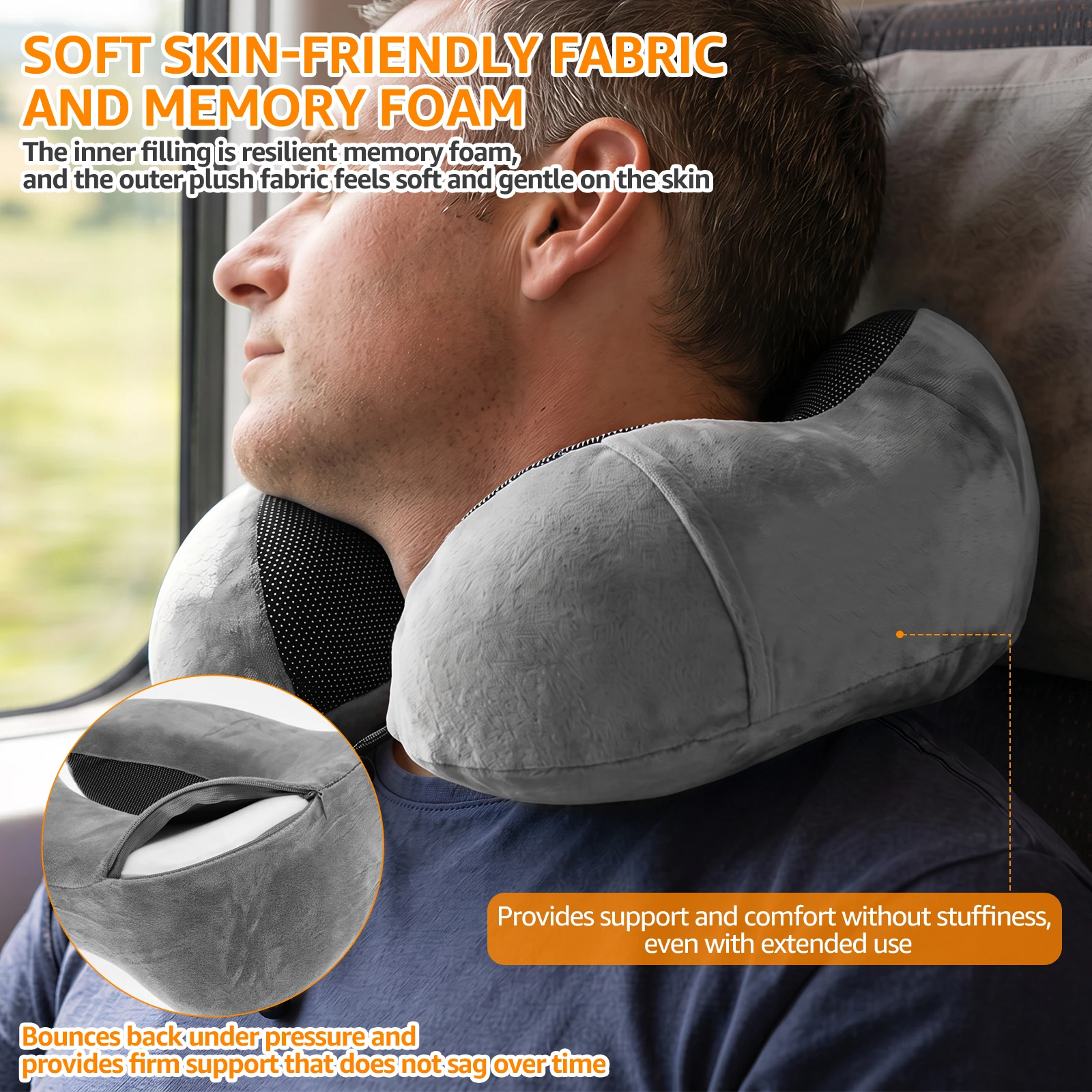 Bantal Leher Busa Memori Bentu - Earplug Set Foam ulasan dan harga