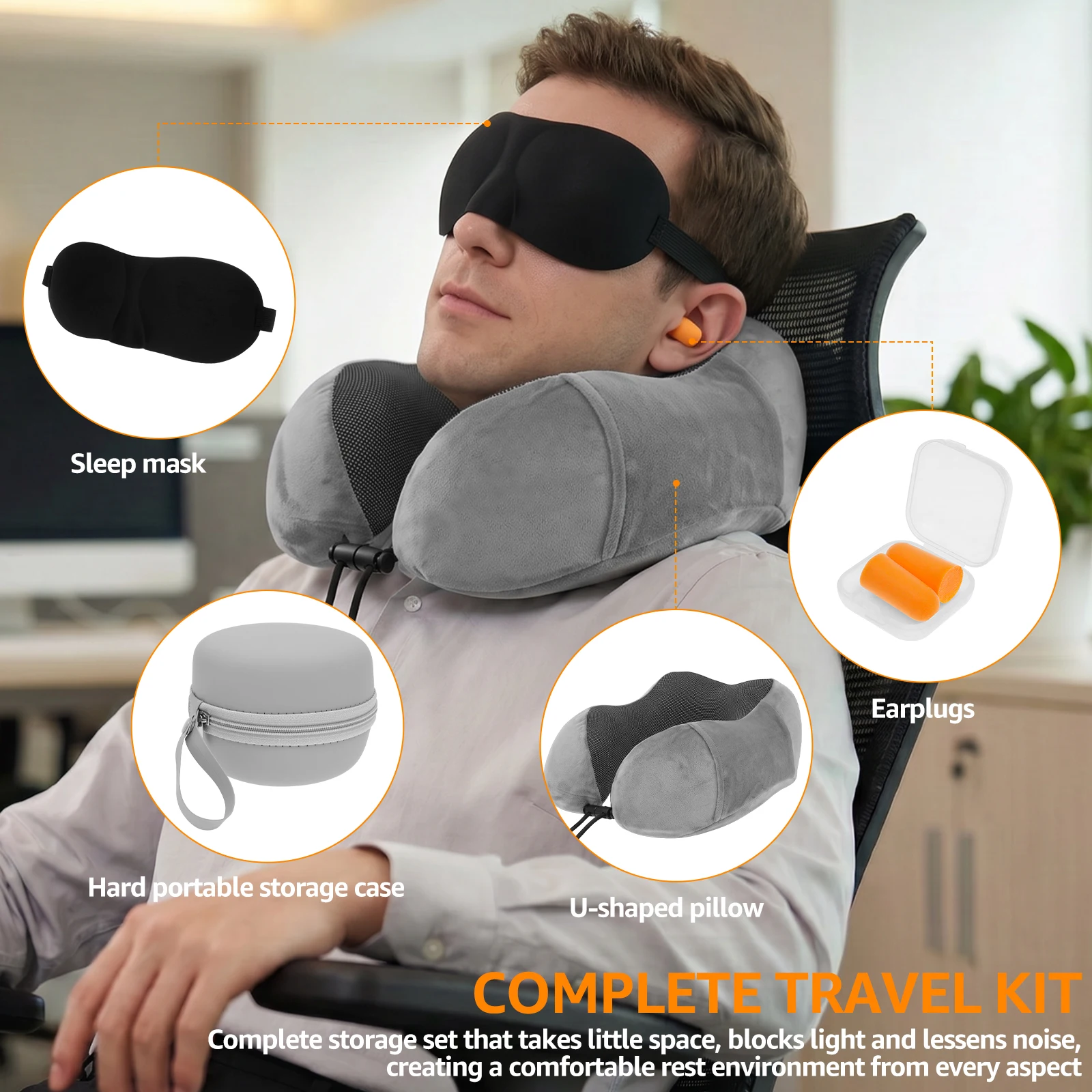 Bantal Leher Busa Memori Bentu - Earplug Set Foam ulasan dan harga