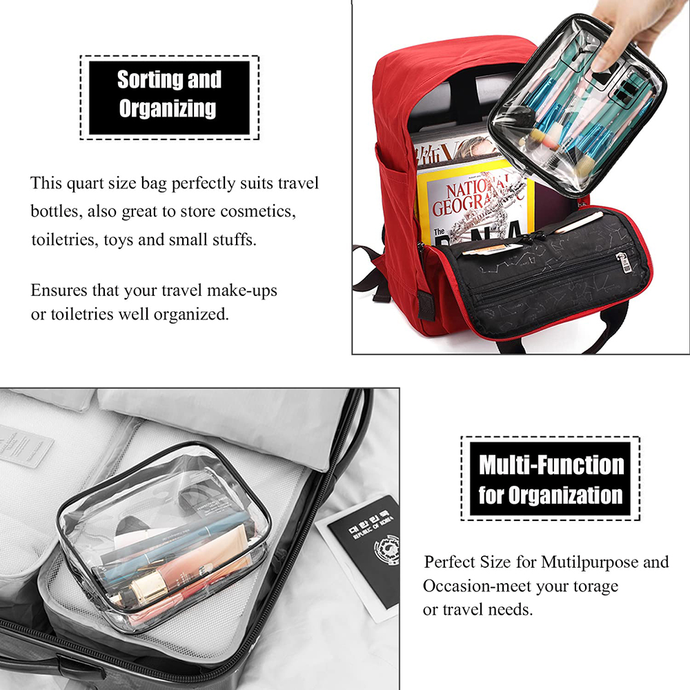 Kantong Kosmetik 3 Buah Tas Pe - Toiletry Bag Tsa ulasan dan harga
