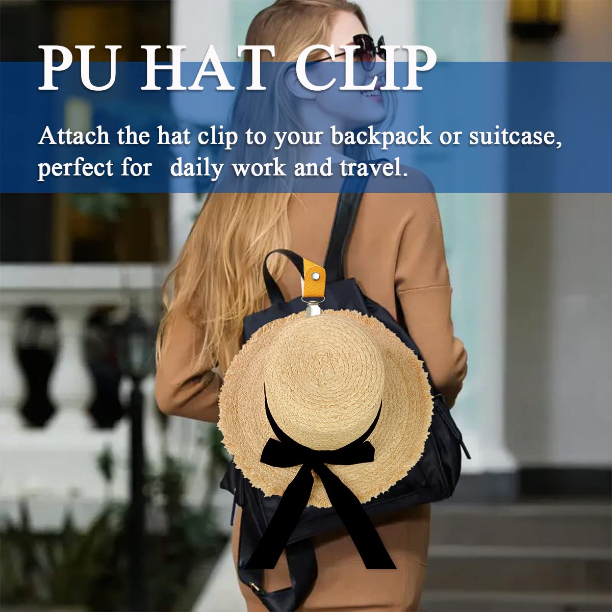 Penjepit Topi Kulit PU untuk P - Travel Accessories Holder ulasan dan harga