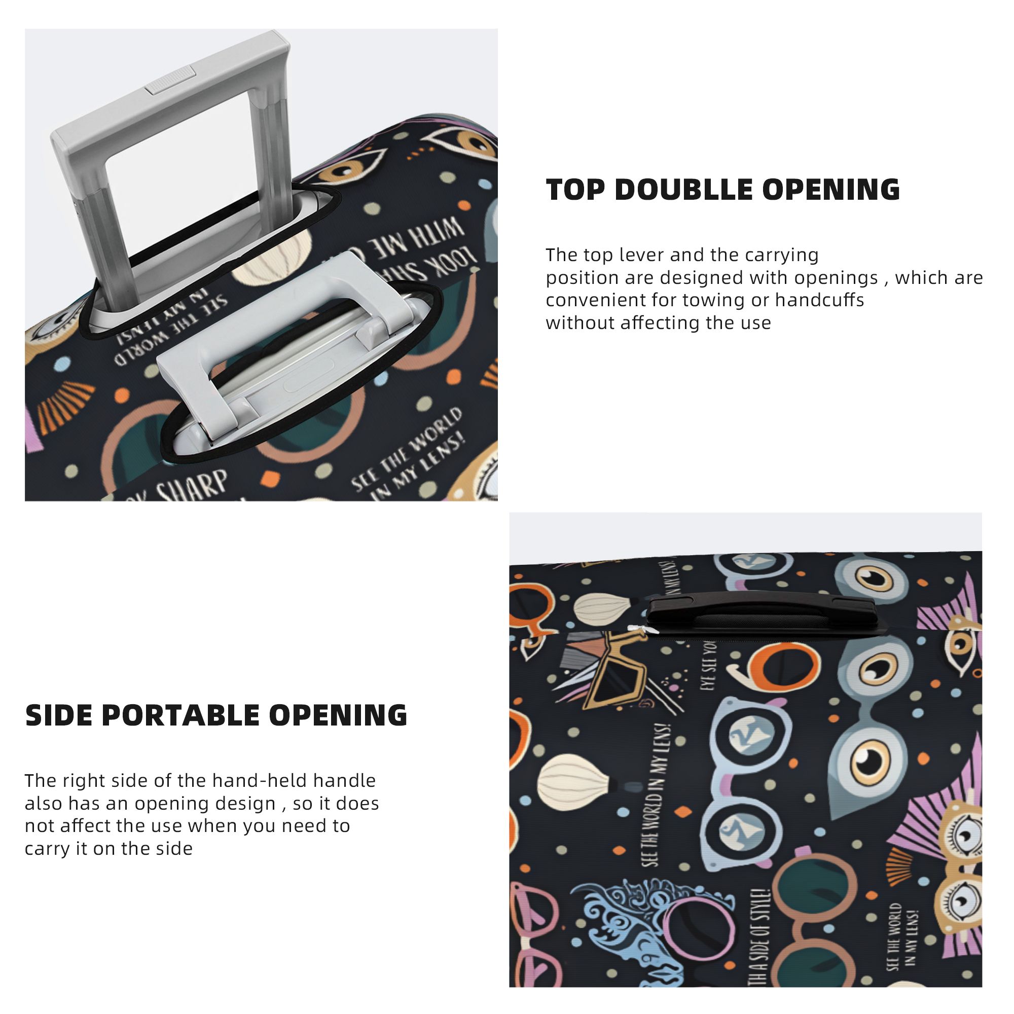 Kacamata Hitam Unik, Penutup K - Quirky Travel Accessories ulasan dan harga